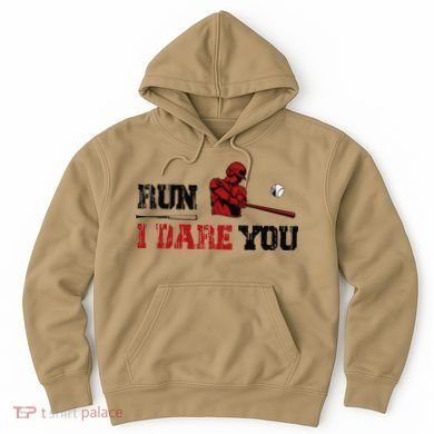 Run I Dare You Funny Baseball Catcher Baseball Player Lover Hoodie