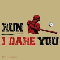 Run I Dare You Funny Baseball Catcher Baseball Player Lover Sweatshirt thumb 2