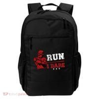 Run I Dare You Funny Baseball Catcher Baseball Player Lover Backpack thumb 0