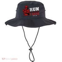 Run I Dare You Funny Baseball Catcher Baseball Player Lover Bucket Hat thumb 0