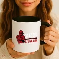 Run I Dare You Funny Baseball Catcher Baseball Player Lover Coffee Mug thumb 3