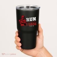 Run I Dare You Funny Baseball Catcher Baseball Player Lover Tumbler thumb 2