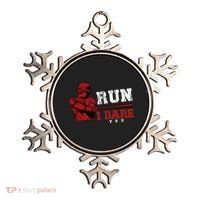 Run I Dare You Funny Baseball Catcher Baseball Player Lover Ornament thumb 0