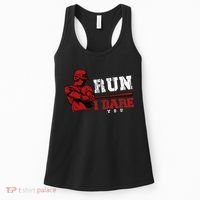 Run I Dare You Funny Baseball Catcher Baseball Player Lover Women's Tank Top thumb 0