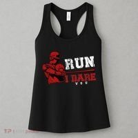 Run I Dare You Funny Baseball Catcher Baseball Player Lover Women's Tank Top thumb 3