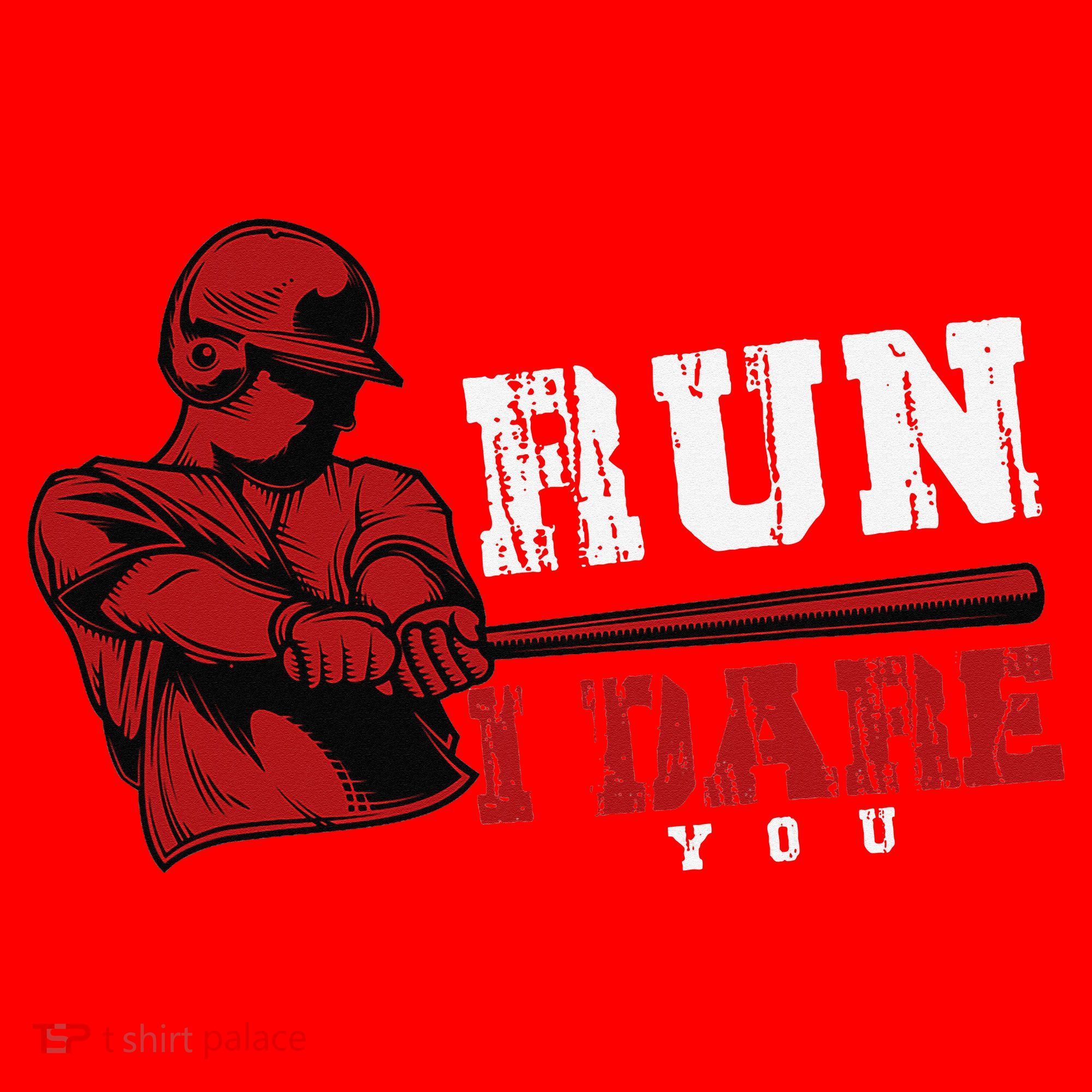Run I Dare You Funny Baseball Catcher Baseball Player Lover Santa Hat