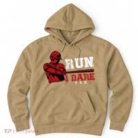 Run I Dare You Funny Baseball Catcher Baseball Player Lover Hoodie thumb 0