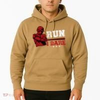 Run I Dare You Funny Baseball Catcher Baseball Player Lover Hoodie thumb 2