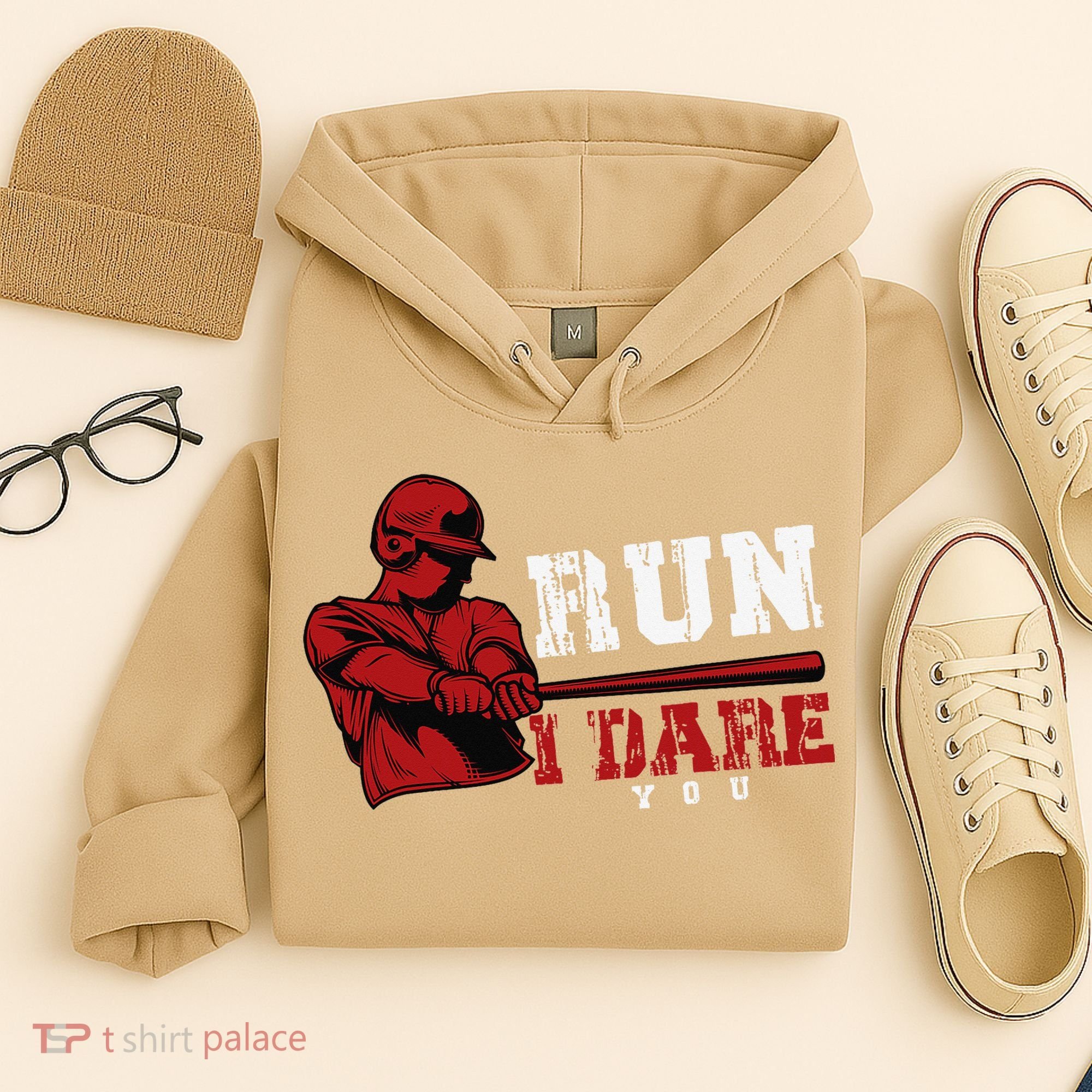 Run I Dare You Funny Baseball Catcher Baseball Player Lover Hoodie