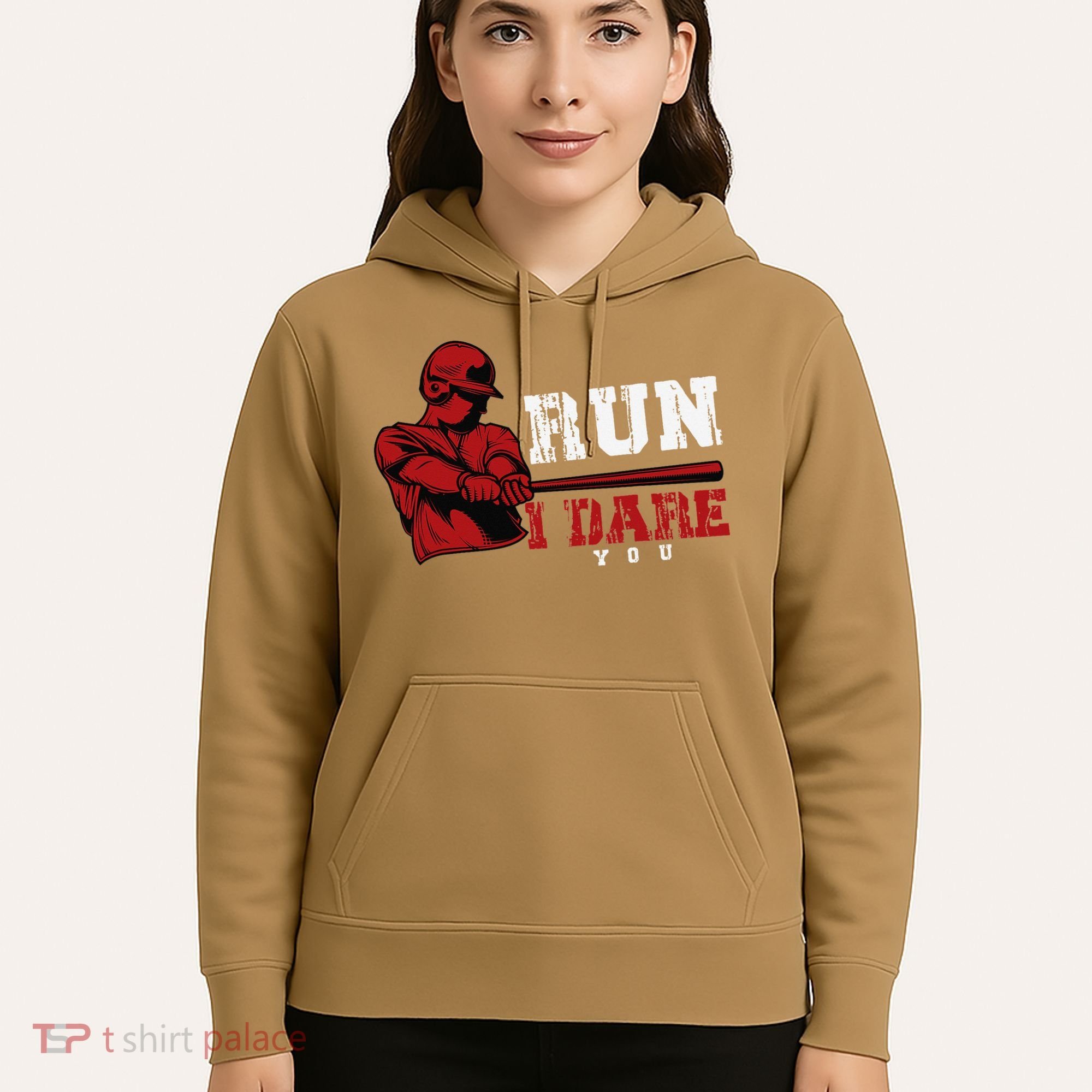 Run I Dare You Funny Baseball Catcher Baseball Player Lover Hoodie