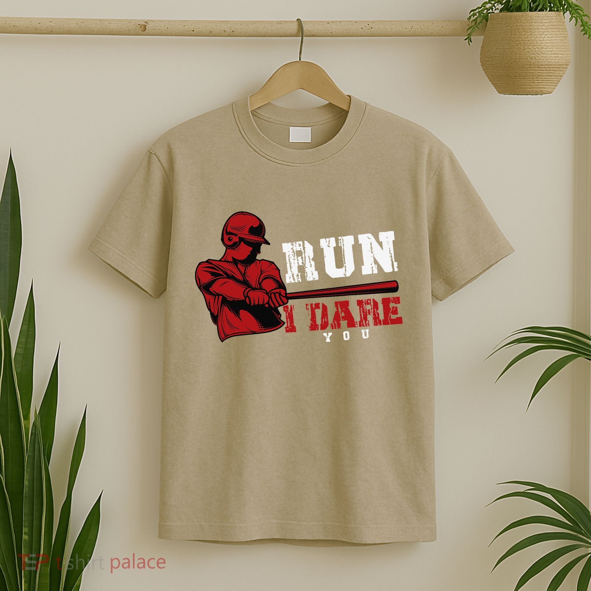 Run I Dare You Funny Baseball Catcher Baseball Player Lover T-Shirt