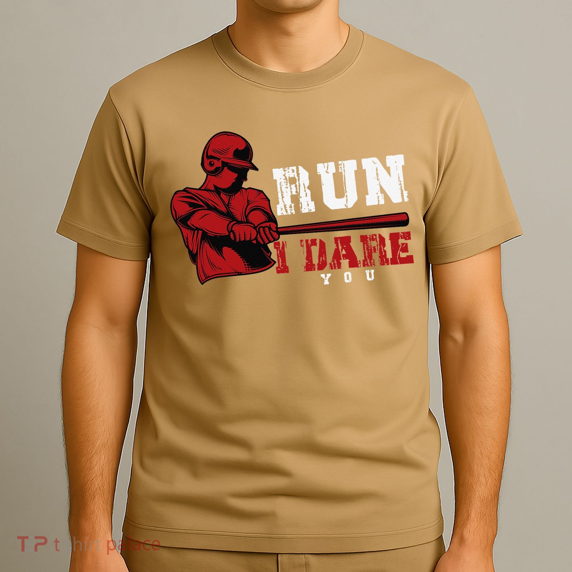 Run I Dare You Funny Baseball Catcher Baseball Player Lover T-Shirt