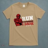 Run I Dare You Funny Baseball Catcher Baseball Player Lover T-Shirt thumb 5