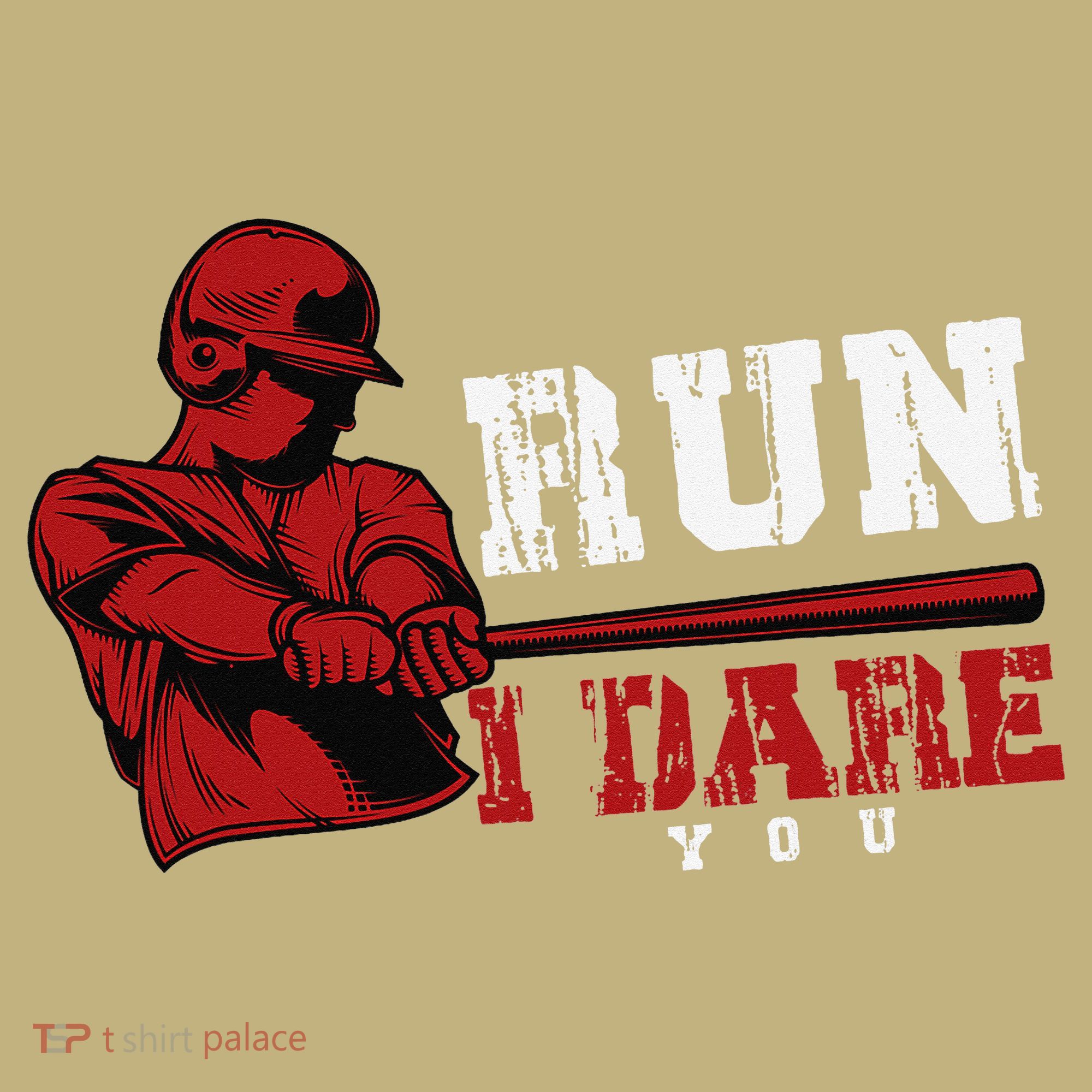 Run I Dare You Funny Baseball Catcher Baseball Player Lover Mousepad