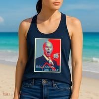 Recession I Did That Funny Joe Biden Meme Hope Style Women's Tank Top thumb 2