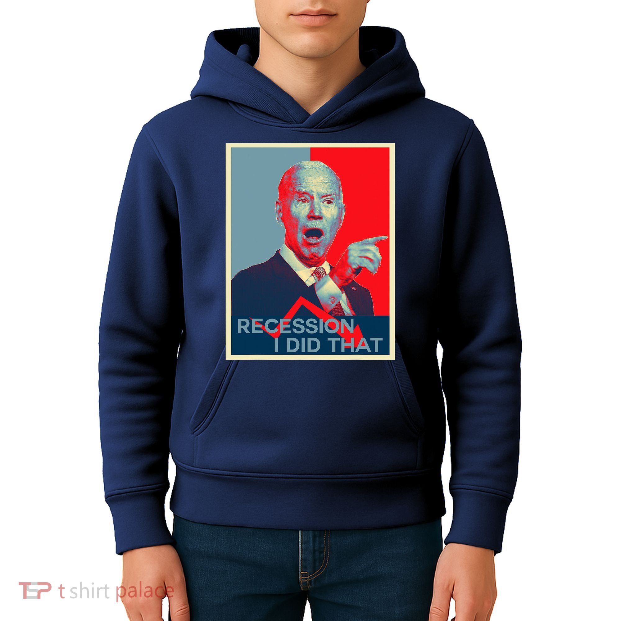 Recession I Did That Funny Joe Biden Meme Hope Style Kids Hoodie