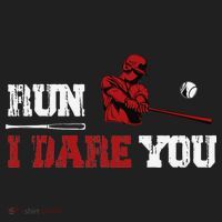 Run I Dare You Funny Baseball Catcher Baseball Player Lover Tumbler thumb 3