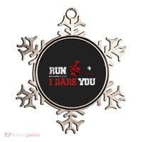 Run I Dare You Funny Baseball Catcher Baseball Player Lover Ornament thumb 0