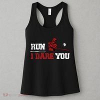 Run I Dare You Funny Baseball Catcher Baseball Player Lover Women's Tank Top thumb 3