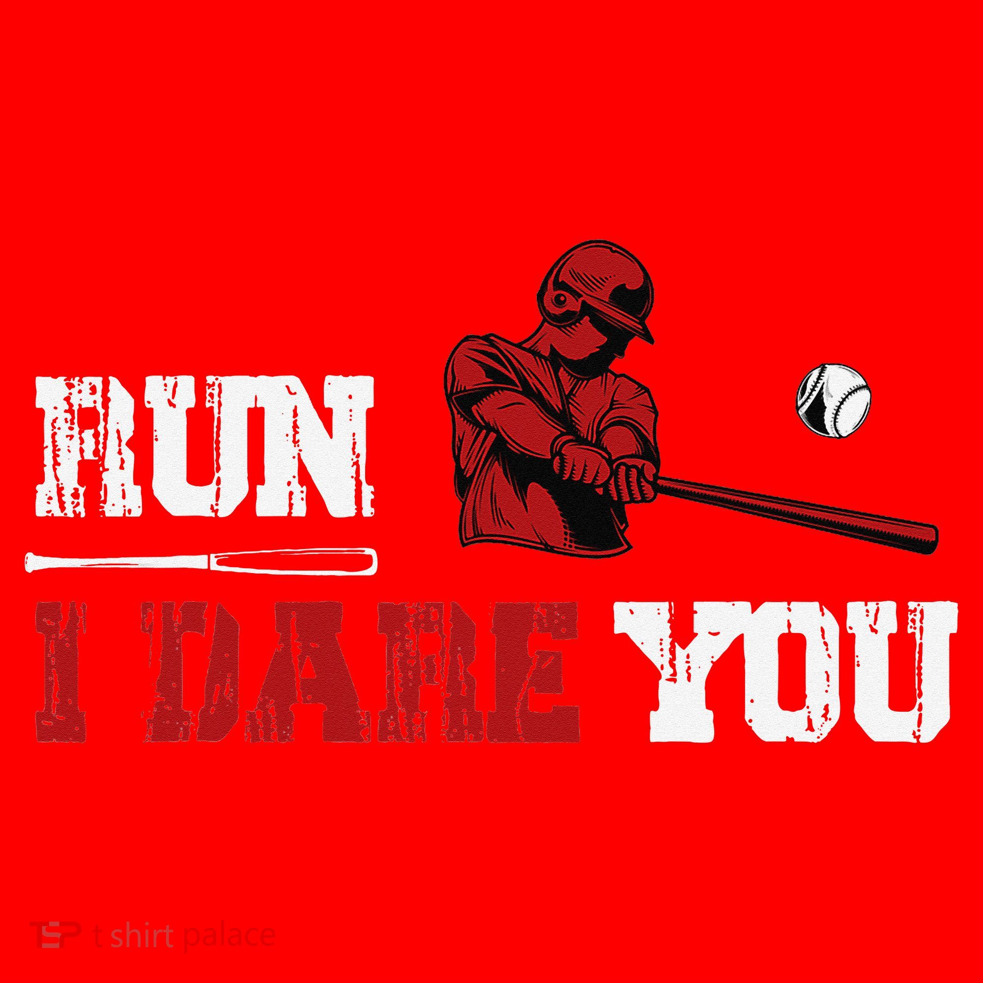 Run I Dare You Funny Baseball Catcher Baseball Player Lover Santa Hat