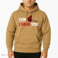 Run I Dare You Funny Baseball Catcher Baseball Player Lover Hoodie thumb 2