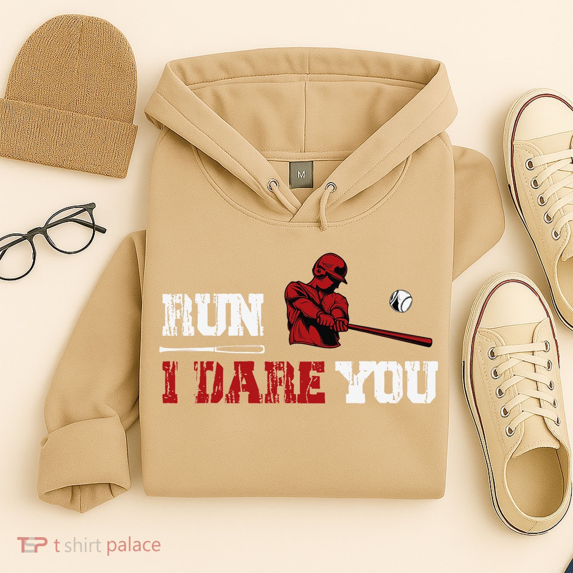 Run I Dare You Funny Baseball Catcher Baseball Player Lover Hoodie