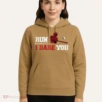 Run I Dare You Funny Baseball Catcher Baseball Player Lover Hoodie thumb 5