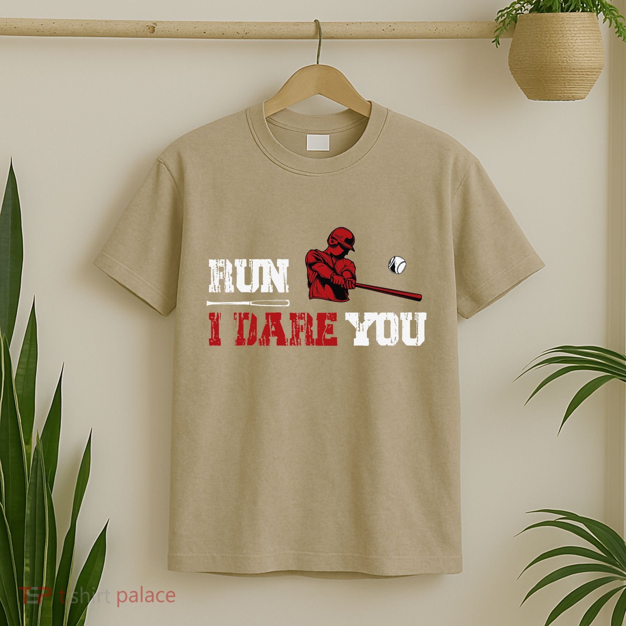 Run I Dare You Funny Baseball Catcher Baseball Player Lover T-Shirt