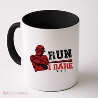 Run I Dare You Funny Baseball Catcher Baseball Player Lover Coffee Mug thumb 0