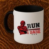 Run I Dare You Funny Baseball Catcher Baseball Player Lover Coffee Mug thumb 2