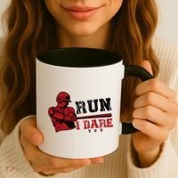 Run I Dare You Funny Baseball Catcher Baseball Player Lover Coffee Mug thumb 3