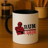 Run I Dare You Funny Baseball Catcher Baseball Player Lover Coffee Mug thumb 4