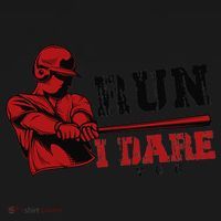 Run I Dare You Funny Baseball Catcher Baseball Player Lover Women's Hoodie thumb 2