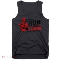 Run I Dare You Funny Baseball Catcher Baseball Player Lover Tank Top thumb 0