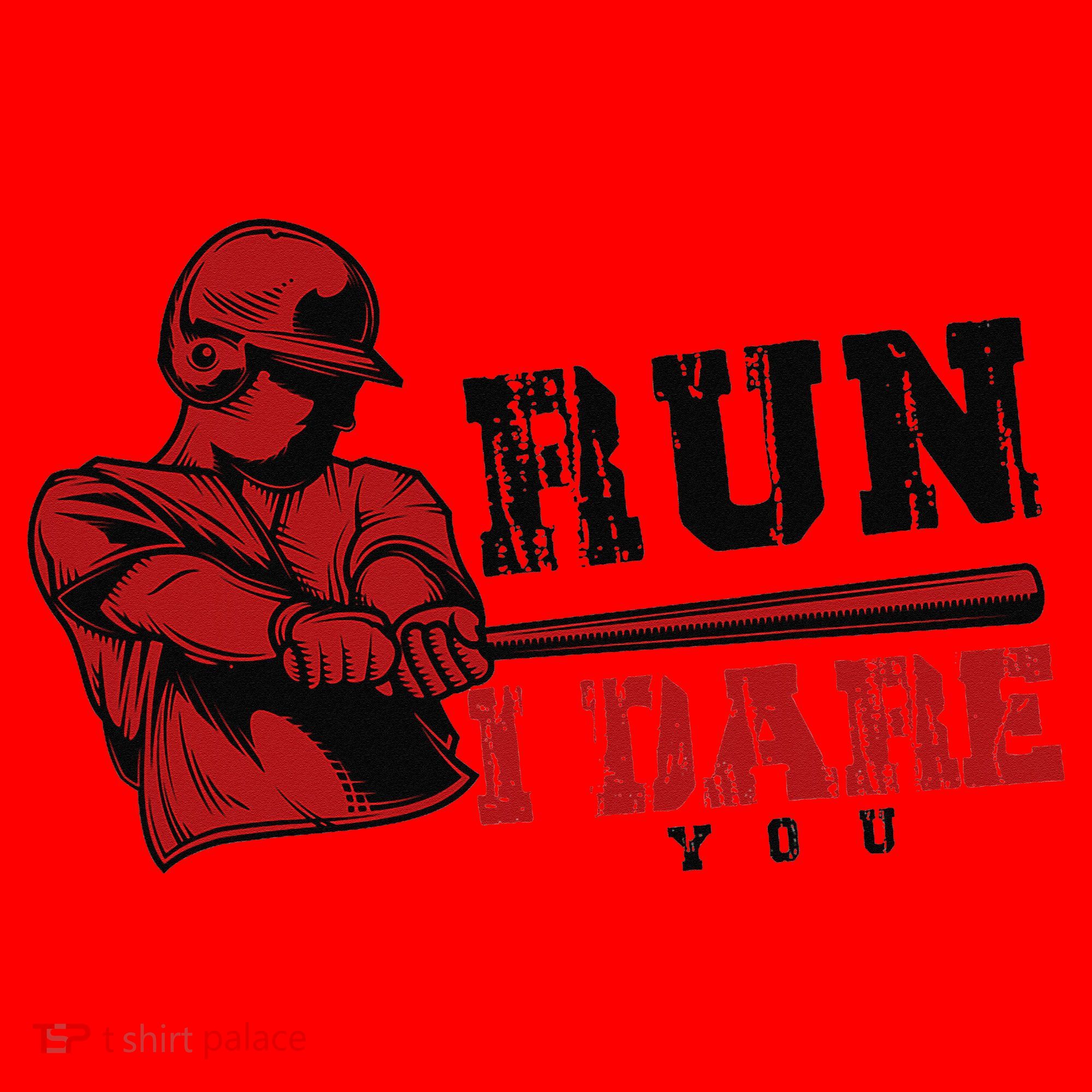 Run I Dare You Funny Baseball Catcher Baseball Player Lover Santa Hat