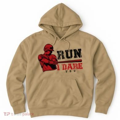 Run I Dare You Funny Baseball Catcher Baseball Player Lover Hoodie