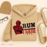 Run I Dare You Funny Baseball Catcher Baseball Player Lover Hoodie thumb 4