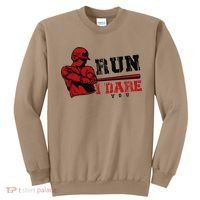 Run I Dare You Funny Baseball Catcher Baseball Player Lover Sweatshirt thumb 0