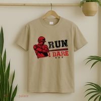 Run I Dare You Funny Baseball Catcher Baseball Player Lover T-Shirt thumb 2