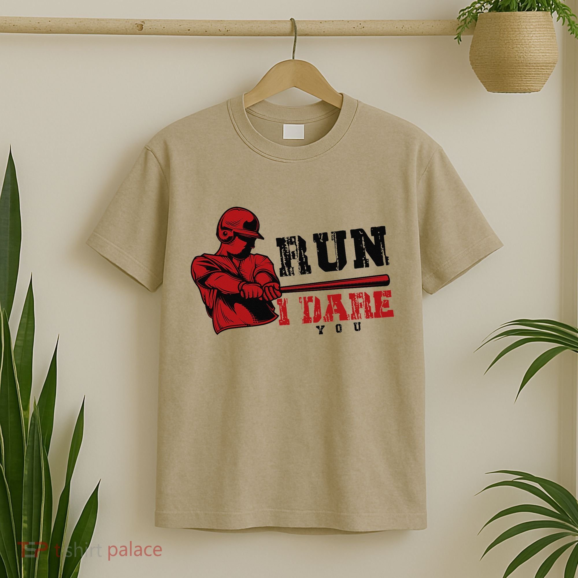 Run I Dare You Funny Baseball Catcher Baseball Player Lover T-Shirt