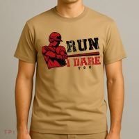 Run I Dare You Funny Baseball Catcher Baseball Player Lover T-Shirt thumb 3