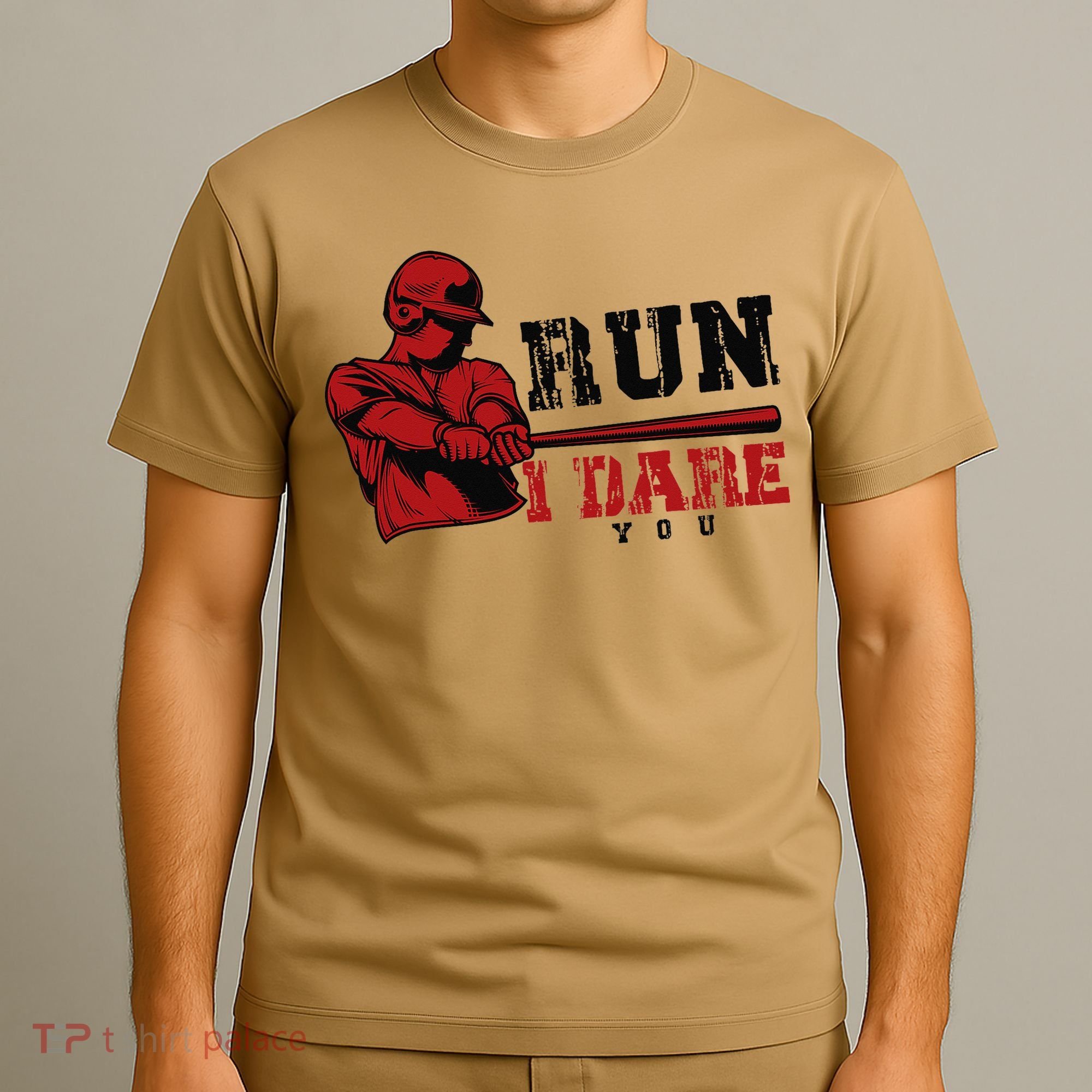 Run I Dare You Funny Baseball Catcher Baseball Player Lover T-Shirt