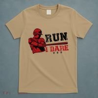 Run I Dare You Funny Baseball Catcher Baseball Player Lover T-Shirt thumb 5