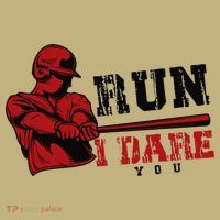 Run I Dare You Funny Baseball Catcher Baseball Player Lover T-Shirt thumb 7