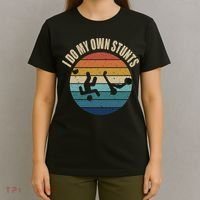 vintage I Do My Own Stunts Scooter Lovers Funny Injury Recovery  Gift T-Shirt thumb 4
