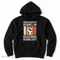 Resistance Is Duty Protest Quote Apparel Activist Gift Hoodie thumb 0