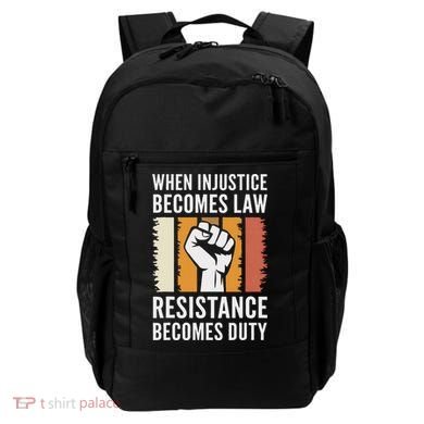 Resistance Is Duty Protest Quote Apparel Activist Gift Backpack
