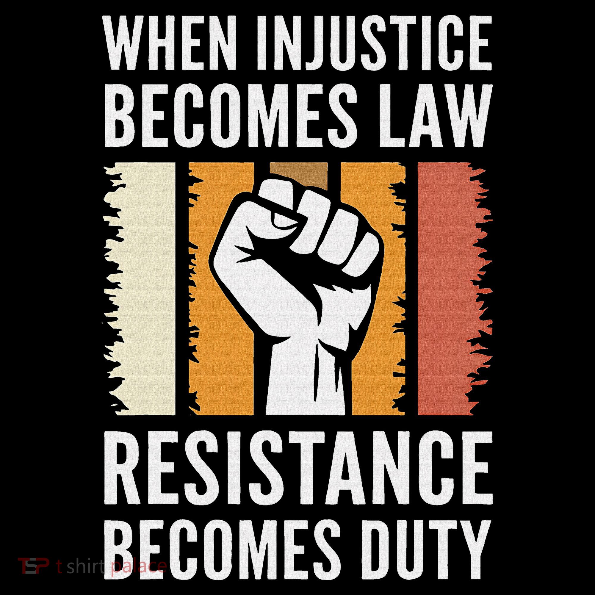 Resistance Is Duty Protest Quote Apparel Activist Gift Mousepad