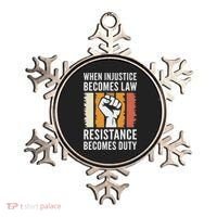 Resistance Is Duty Protest Quote Apparel Activist Gift Ornament thumb 0