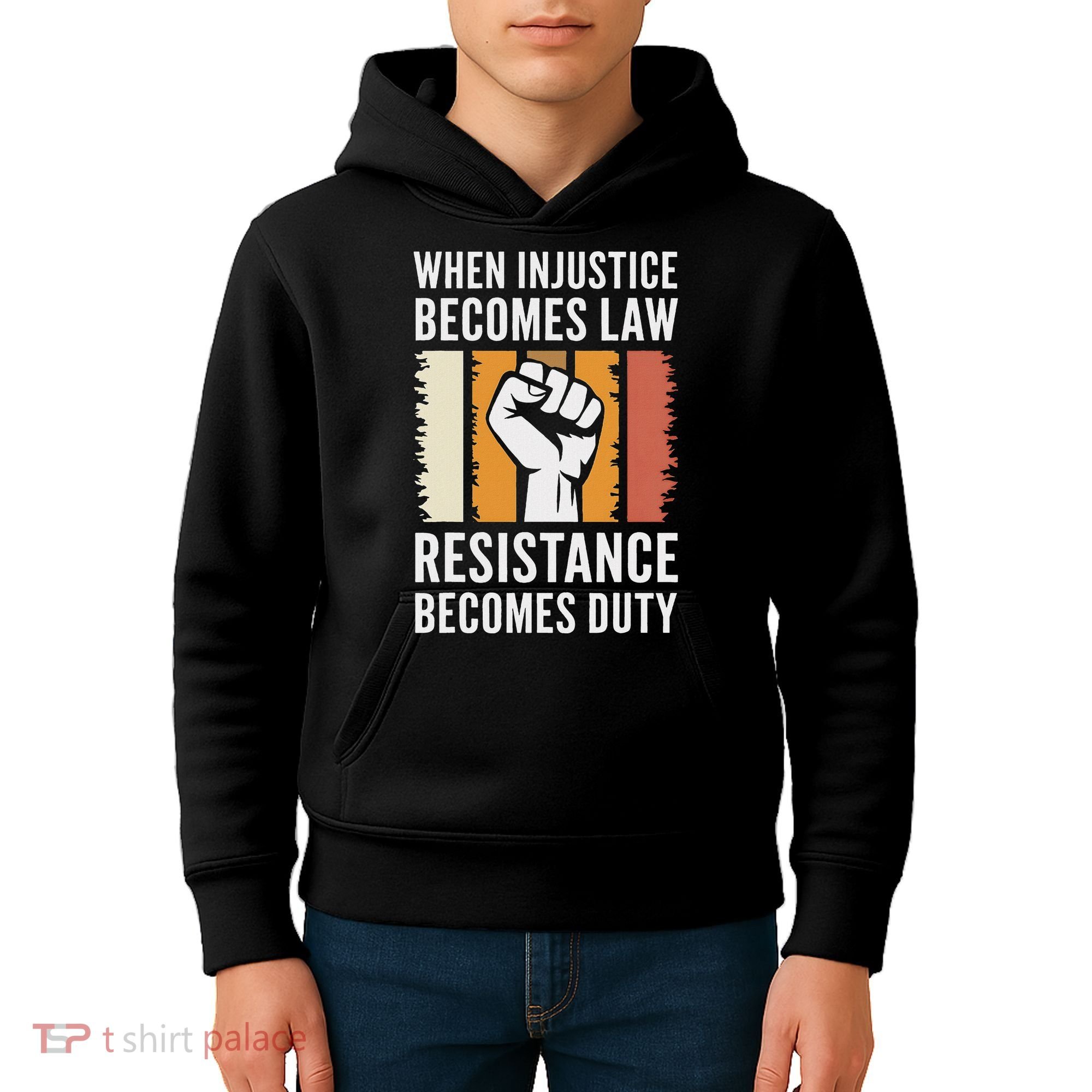 Resistance Is Duty Protest Quote Apparel Activist Gift Kids Hoodie